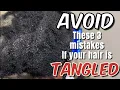 Don t do this if your hair is KNOTTED MATTED OR TANGLED
