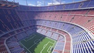 the biggest minecraft stadium ever created
