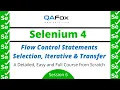 Flow Control Statements Selenium 4 - Session 6
