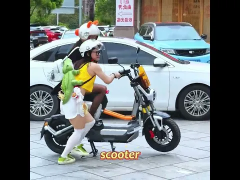 She’s too short to ride a motorcycle... so she did THIS. 💪🏍️#funny #shorts #motorcycle