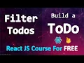 Build a TODO app with React and Firebase Filter Todos PART 19