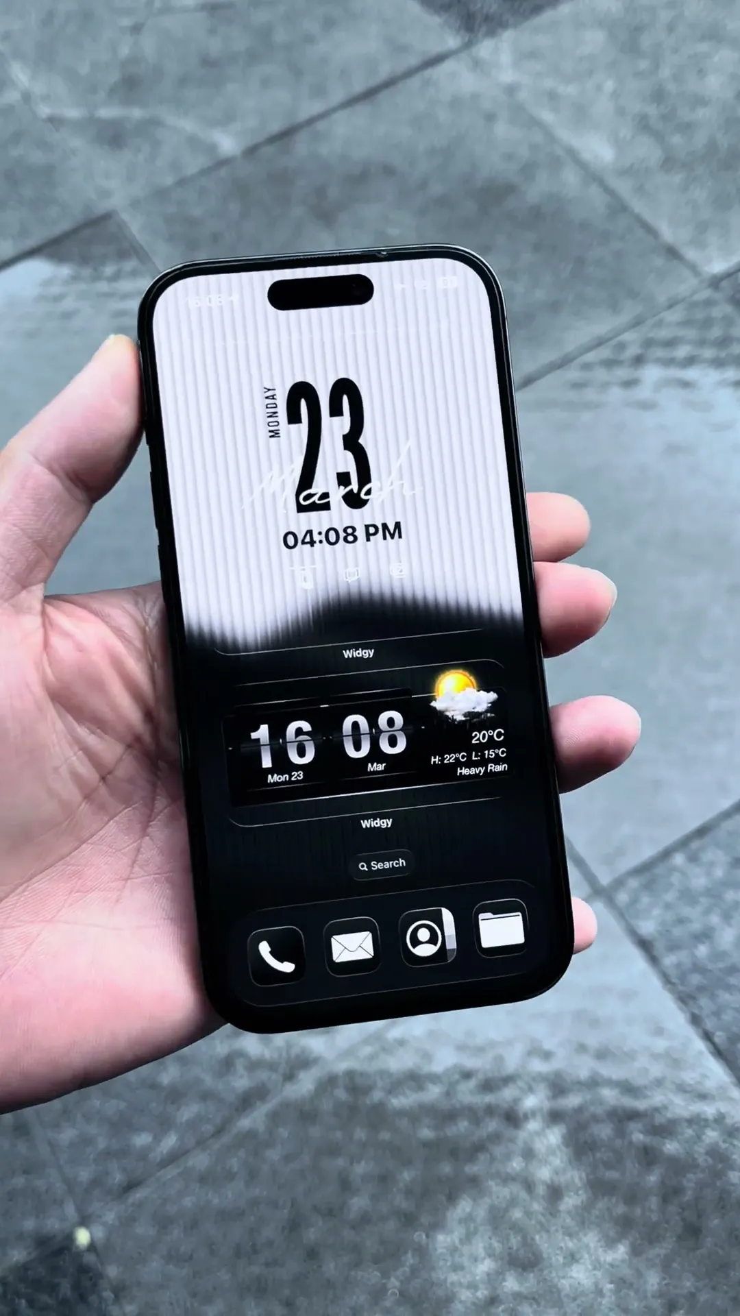Nothing Tech Inspired iPhone Wallpaper Setup Preview