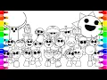 Incredibox Sprunki Coloring Pages How to Color All Characters