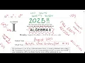 August 2024 Algebra 1 Regents Review Part I - 24