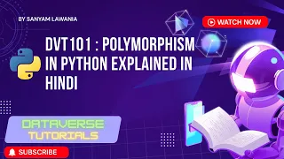 Lecture 37 - Polymorphism in Python Explained Compile-time vs Runtime OOP in Python DVT101