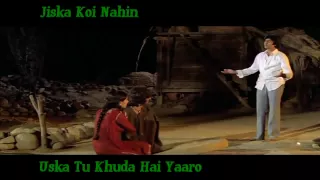 jiska koi nahin uska tu khuda hai yaaro kishore kumar laawaris 1981 hd