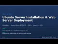 Tutorial Ubuntu Server Installation Web Server Deployment