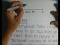 Algebra - Uniform Motion