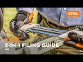 STIHL 2-in-1 Filing Guide STIHL Tutorial