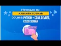 Harshen Suthar s Feedback After Taking PyNet Labs Cisco SD-WAN and Python CCNA DevNet Training