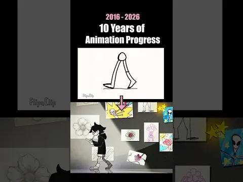 What My 10-Year Animation Progress Looks Like... #artprogress
