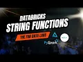 Day 15 - How to apply pySpark String functions in DATABRICKS