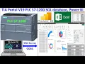 PLC S7-1200 connect with SQL database and Power BI dashboard