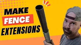 How to make fence post extensions
