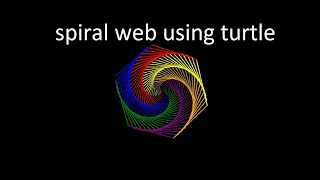 Colorful Spiral Web Using Python Turtle