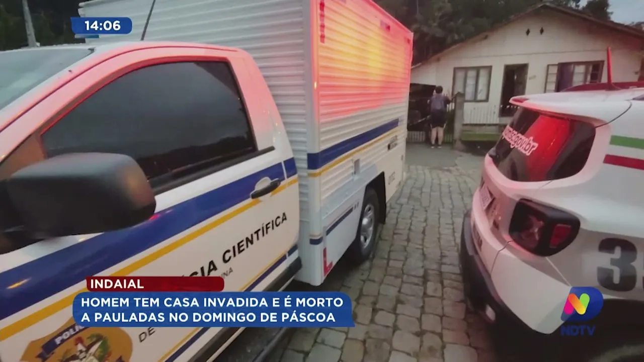 Homem tem casa invadida e é morto em Indaial