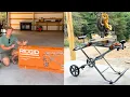 Ridgid Miter Saw Stand Unboxing Full-Assembly and Demonstration