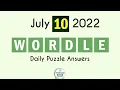Wordle July 10 2022 Today Answer