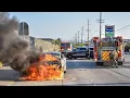 LACo FD Engine 160 Vehicle Fire Response