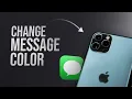 How to Change the Color of Your Messages on iPhone tutorial