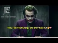 Lagu They Feel Your Energy and they hate it⚔️-Joker Speech (Powerful)-Joker Speech (Powerful)