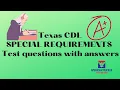 Texas 2023 CDL Special Requirements Test Questions and Answers CDL Permit Test