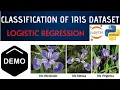 Example of Machine Learning Classification technique on Iris Dataset using Logistic Regression