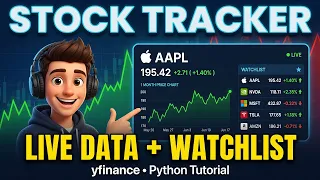 Build a Live Stock Price Tracker with Watchlist in Python using yfinance - Beginner Tutorial