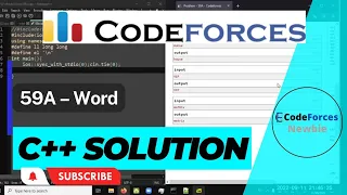 A C Solution to Codeforces 59A Word by CFNewbie