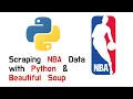 Web Scraping with Python and Beautiful Soup HTML Intro NBA Data