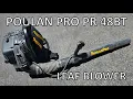Poulan Pro PR 48BT Leaf Blower Demo and Review