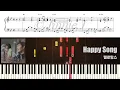 멜로망스 (Melomance) - Happy Song (Our Blues OST) | Piano Tutorial | Sheet Music