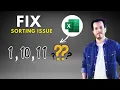 Excel Not Sorting Data Properly in Numeric Sequence Fix Sorting Issues 1 10 11 Problem
