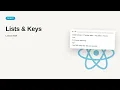 React JS Redux - Web development basic Series Lists Keys