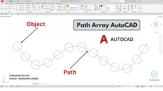 Path Array AutoCAD What is an Array in CAD How to Create Path Array CADable Tutorial CADable