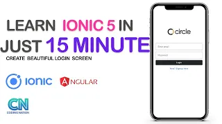 Install ionic 5 and create beautiful login screen beginners ionic 5 tutorial