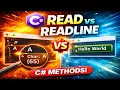 C Tutorial Read vs ReadLine Clear Explanation Demo Benazir Education