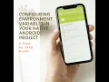 How to configure environment variables in native android project