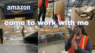 Come To Work With Me working at Amazon Sortation Center
