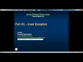 Part 41 C Tutorial Inner Exceptions in C - mp4