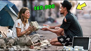 Homeless EXPOSING RACISTS, Then Gives $5,000 to the PURE Hearted! (MUST WATCH)