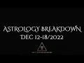 Week Ahead Astrology Breakdown December 12- Use your Words to Expand your Blessings