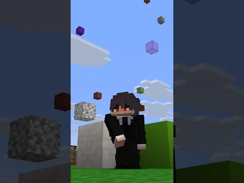 Minecraft, But blocks Fall From the sky...