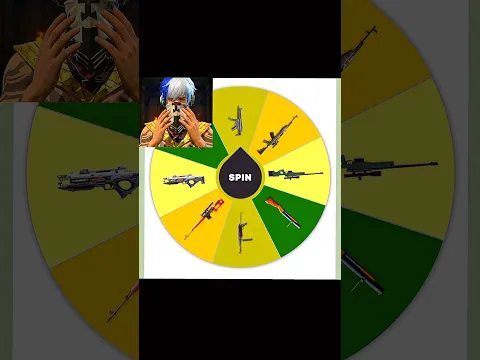 1 Kill = Spin The Wheel Gun Challenge 🎡😳 || #shorts #freefire #shortsfeed