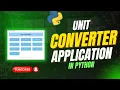 Build a Modern Unit Converter App in Python Tkinter Full Project Demo