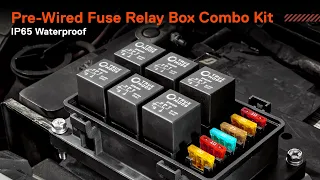 TRUE MODS Universal Waterproof Pre-Wired Fuse and Relay Box