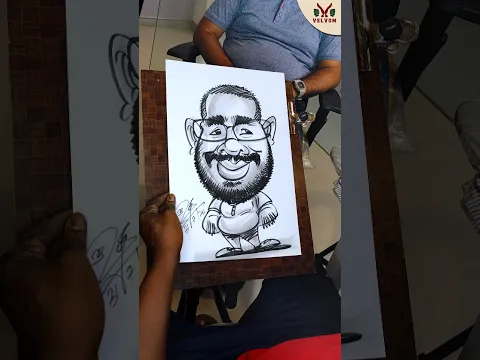 Live Caricature Event |Artist surendar|Book Your Events now #shorts#velvom#liveevents