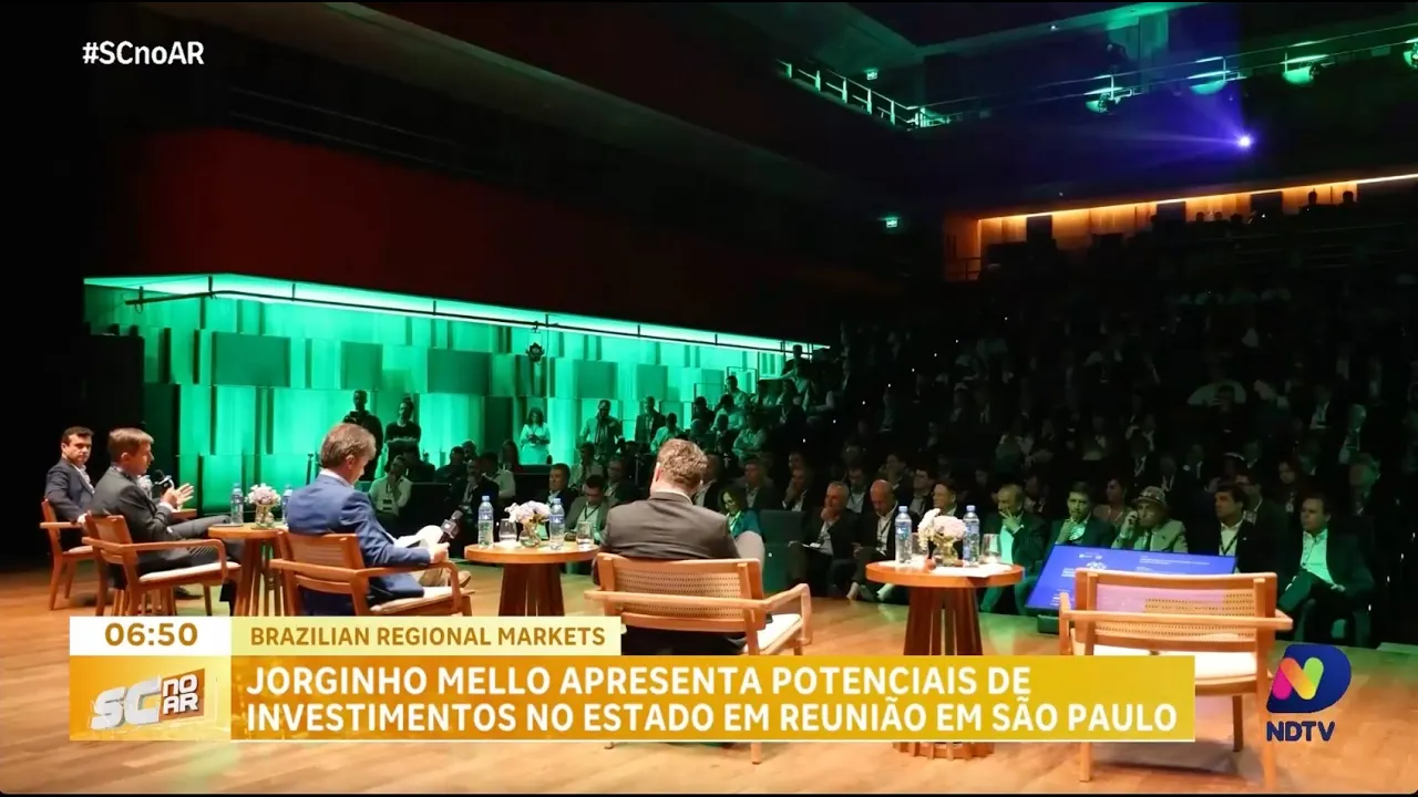 Santa Catarina é destaque como potencial de investimento em evento em São Paulo