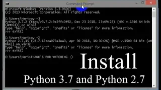 How to install both Python 3 and Python 2 on Windows in 5 minute