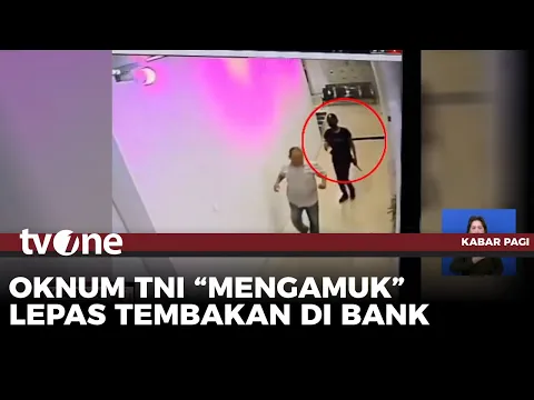 Ngamuk, Oknum TNI Lepas Tembakan Senjata Laras Panjang di Bank